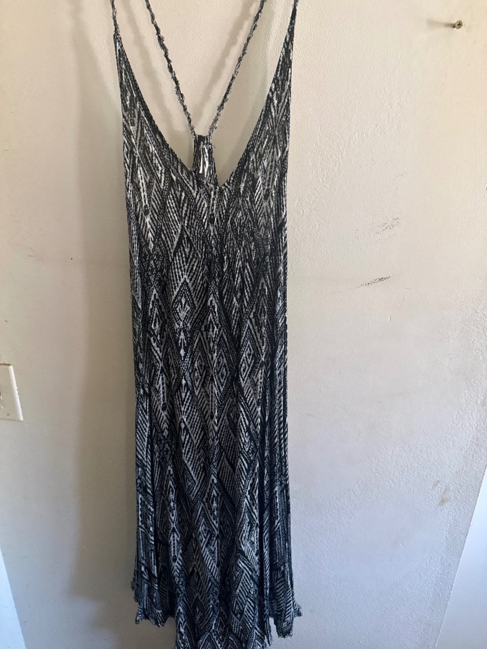 Free People Black and White Lightweight Dress
